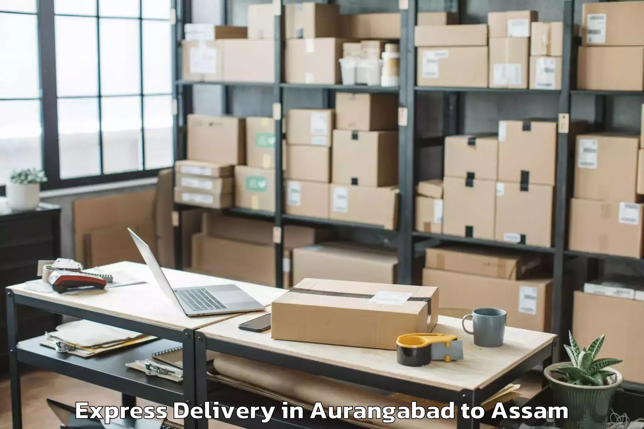 Top Aurangabad to Sarupeta Pt Express Delivery Available